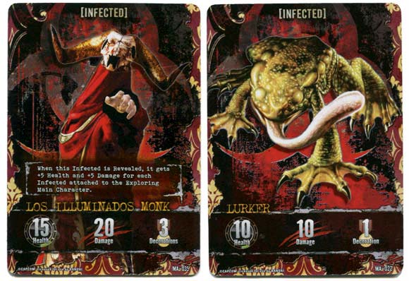 Resident Evil Deck Building Game infected mansion cards