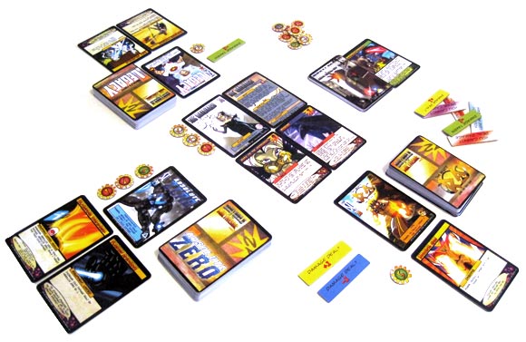 Sentinels of the Multiverse game in play