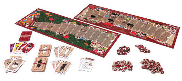 Pamplona board game components