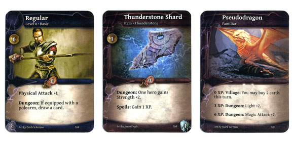 Thunderstone Advance new regular shard and familiar cards