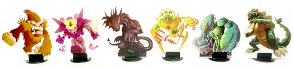 King of Tokyo monster stand-ups