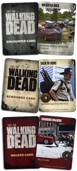 The Walking Dead Board Game cards
