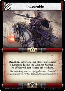Legend of the Five Rings - Embers of War Inexorable card