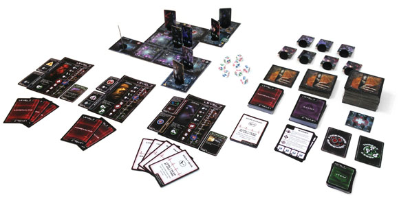 Level 7 board game in play