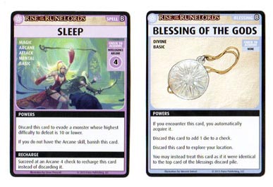 Pathfinder Adventure Card Game Blessing Spell cards