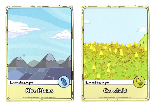 Adventure Time Card Wars Landscape boards