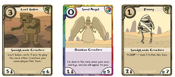 Adventure Time Card Wars Sand cards