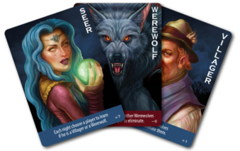Role cards from Ultimate Werewolf: Deluxe Edition