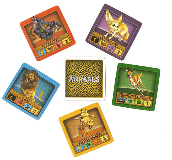 String Safari Animal Cards