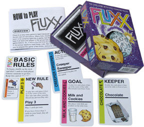 Fluxx v4.0 box and contents
