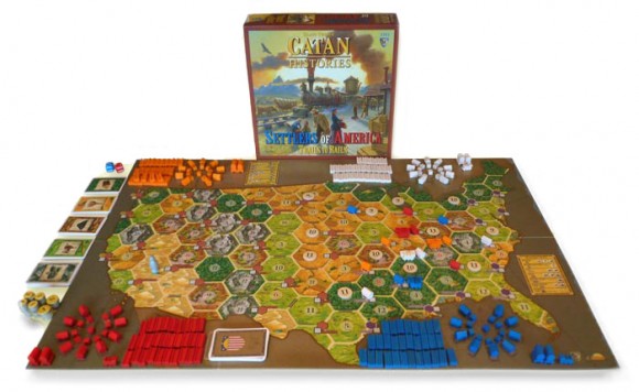 Settlers Of America game in play