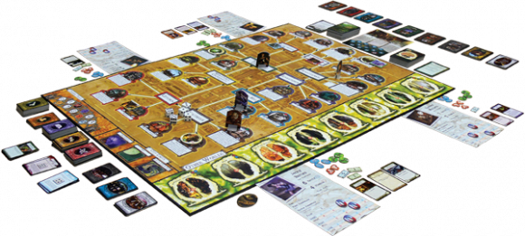 Arkham Horror game in play