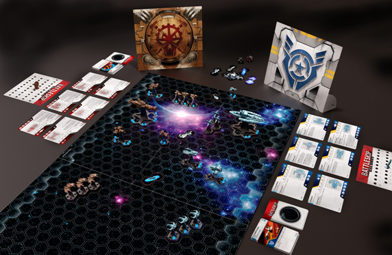 Battleship Galaxies gameboard