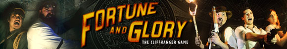 Fortune and Glory board game title 