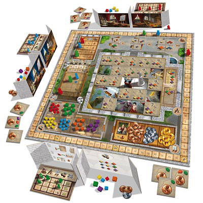 Fresco board game in play