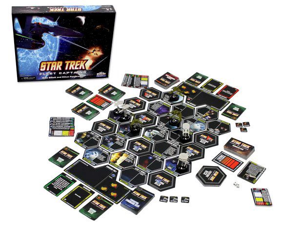 Star Trek: Fleet Captains board game in play