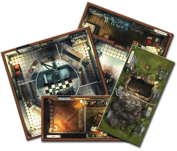 Mansions of Madness: Forbidden Alchemy boards