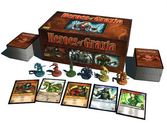 Heroes of Graxia box and contents