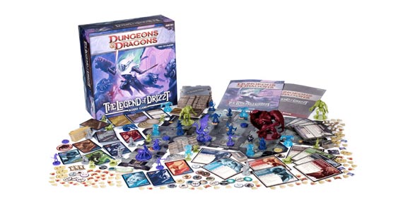 Legend of Drizzt Board Game components