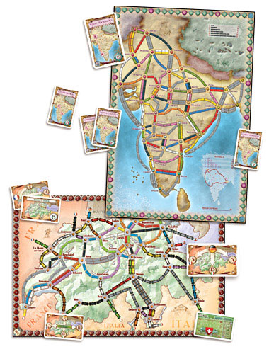 Ticket to Ride India expansion boards