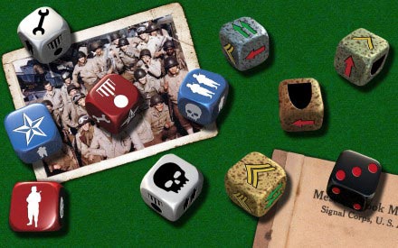 D-Day Dice components sample