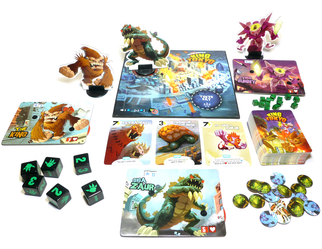 King Of Tokyo 1st Edition Replacement Cards Pieces & Parts Richard Garfield 
