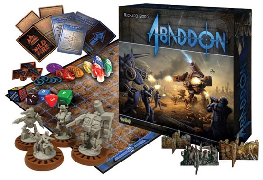 Abaddon board game components