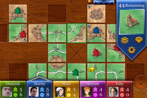 Carcassonne iOS gameplay