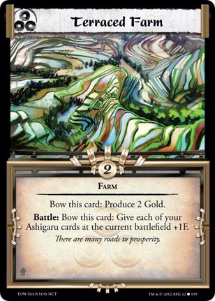 L5R Embers of War Terraced Farm Card