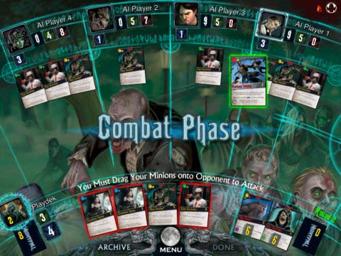 Nightfall digital board game combat phase