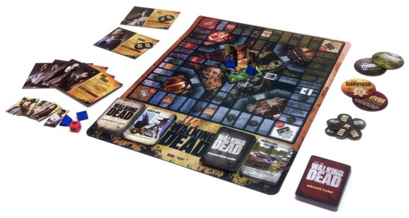 The Walking Dead Board Game components