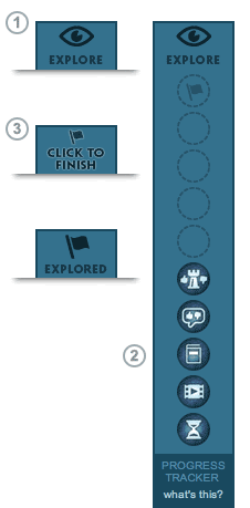 Exploration quest progress tracker