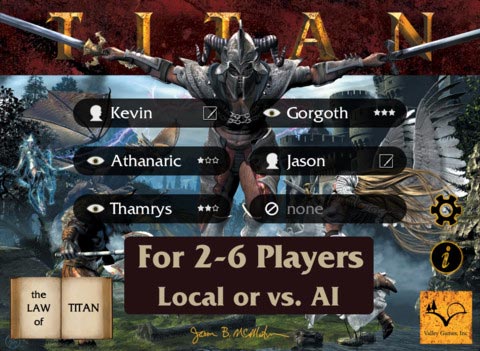 Titan game creation screen