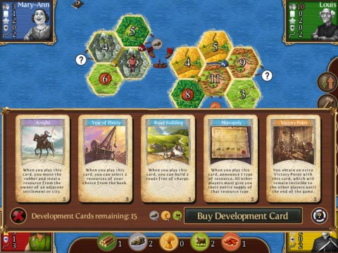 Catan card view