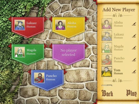 Caylus game creation screen