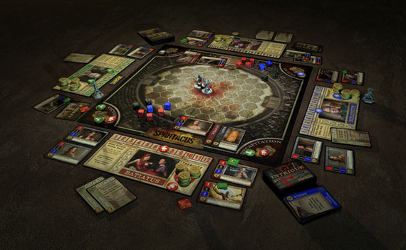 Spartacus board game play