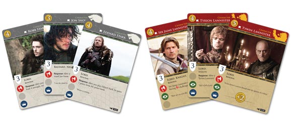 Game of Thrones: The Card Game sample cards 2