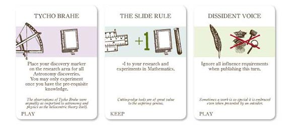 The New Science game cards