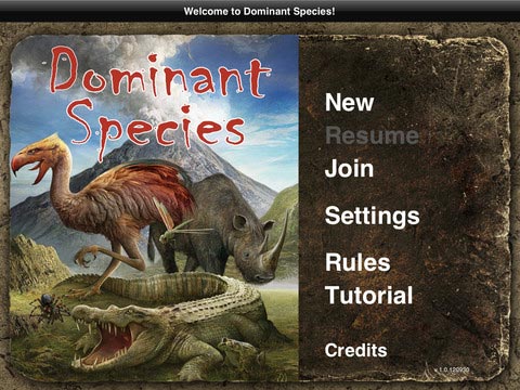 Game Organizer for Dominant Species