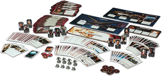 Battlestar Galactica Daybreak Expansion components