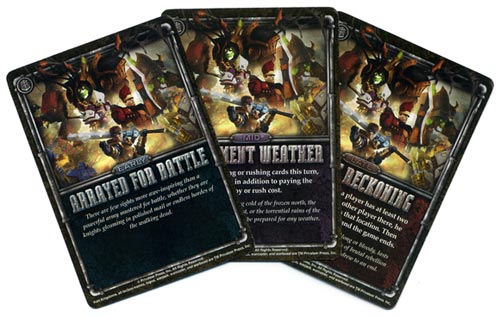 Warmachine: High Command winds of war cards