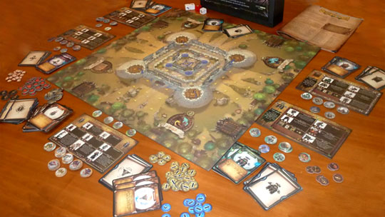 Storm the Castle! Board Game 1-4 Player Semi-Cooperative Giant Goblin  Complete