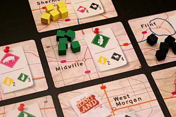 The Great Heartland Hauling Co. board game in play