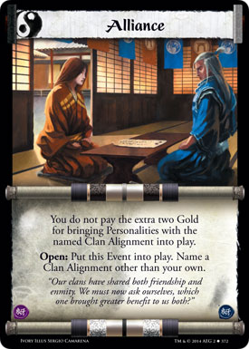 L5R: Ivory Edition - Alliance card