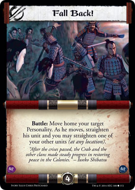 L5R: Ivory Edition - Fall Back! card