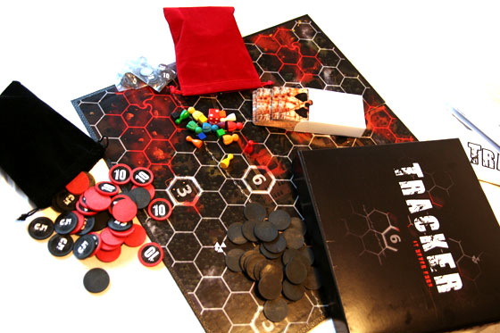 Tracker board game components