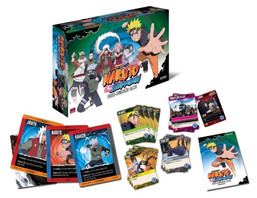 Naruto Shippuden Deck-Building Game components