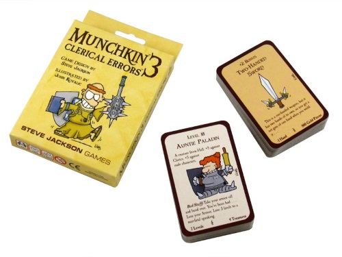 Munchkin 3: Clerical Errors components