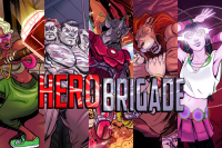 Hero Brigade: Hero Harder - Board Game Box Shot