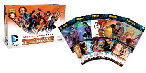 DC Comics Deck-Building Game: Teen Titans components